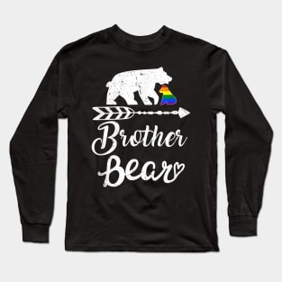 Brother Bear Lgbt Christmas Rainbow Pride Gay Lesbian Long Sleeve T-Shirt
